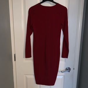 Express Dresses - V Necked Red Express Dress Express Dresses - V Necked Red Express Dress